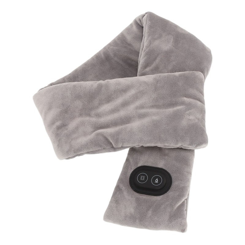 Electric Heated Neck Scarf Vibration Massage Double Sided Velvet Thick
