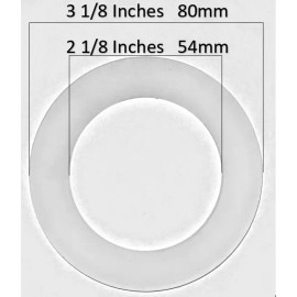 NUFLUSH Silicone Flush Seal & Toilet Flapper Valves 80 mm OD by 54mm ID