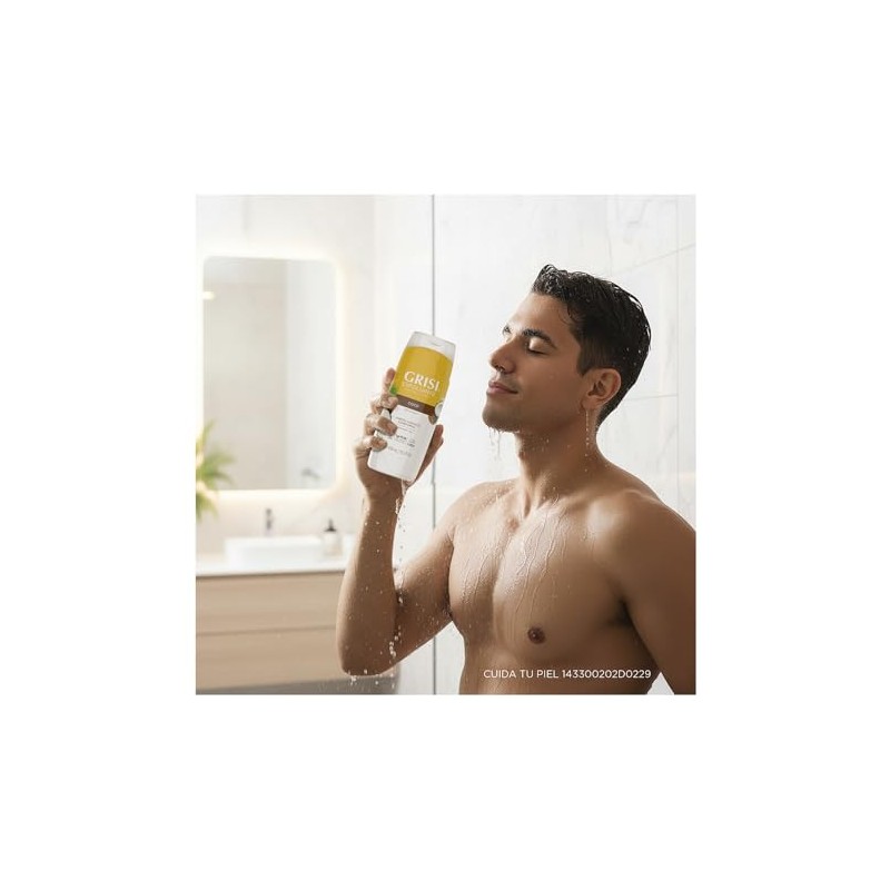 GRISI Shower Gel, Jabón Líquido Corporal Coco, 450 ml Exfoliante