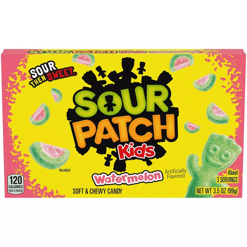 SOUR PATCH KIDS Watermelon Soft Chewy Candy Pack of 12