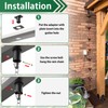 FOROIRON 4 Pack Rain Chain Adapter for Gutter Rain Chain