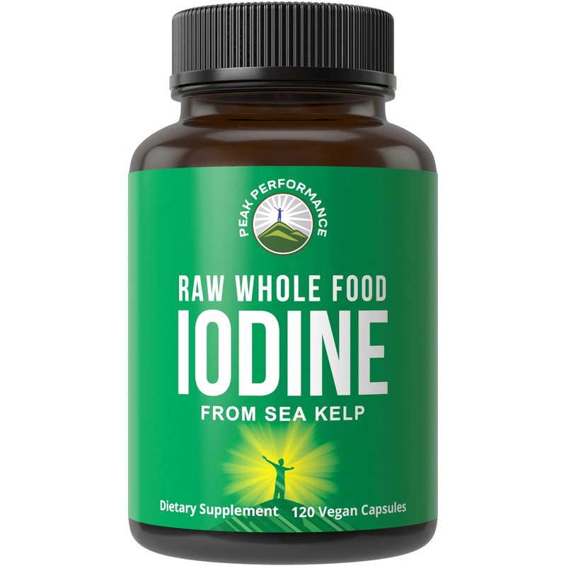 Raw Whole Food Iodine Supplement from Organic Kelp (Ascophyllum Nodosum)