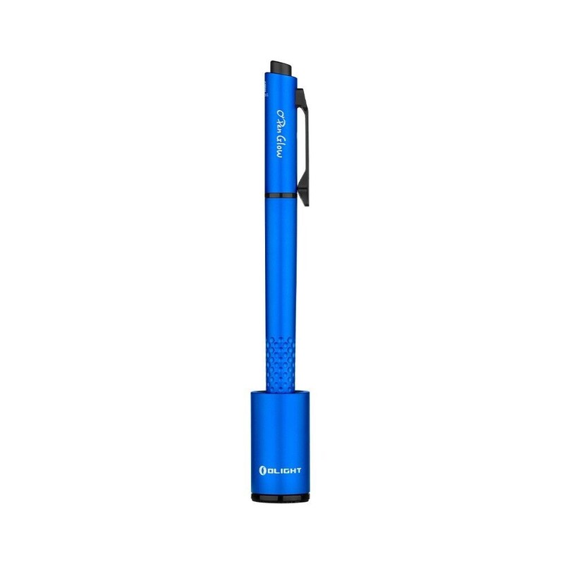 Olight Open Glow Blue Rechargeable Penlight, 120Lu LED, Green Laser,