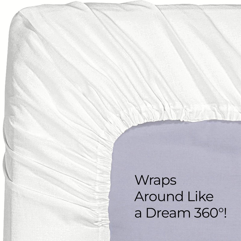 Utopia Bedding Queen Fitted Sheet - Bottom Sheet - Deep