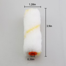 Caishun 10PCS 4 Inch Microfibre Paint Roller Covers Leak Proof Mini Roller Cover Home Painting Supplies Suitable for House Wall Panelling