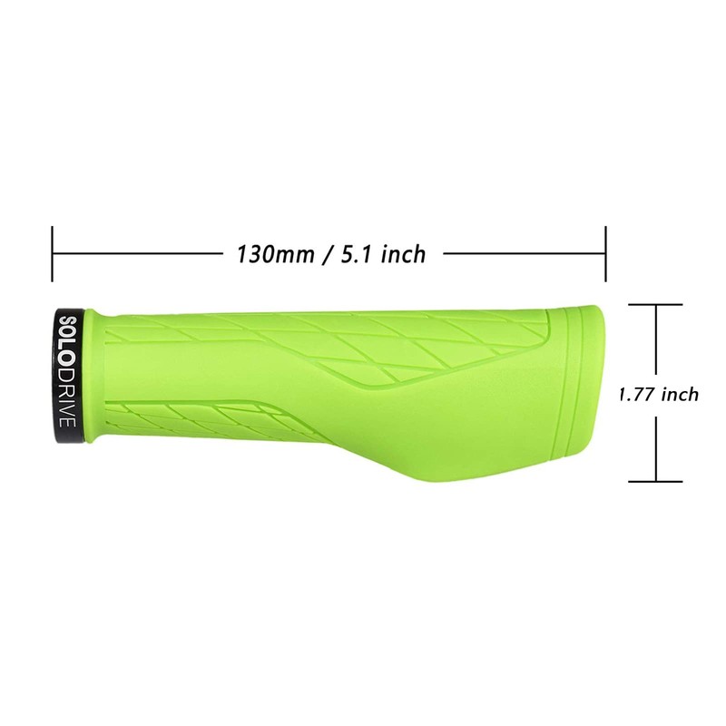 SOLODRIVE Ergonomic Design Bike Grips, Comfortable Bicycle Handlebar Grips, Single