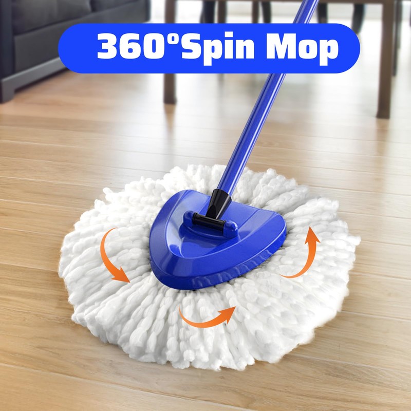 3 Pack Replacement 360° Rotating Mop Heads, Mop Replace Head