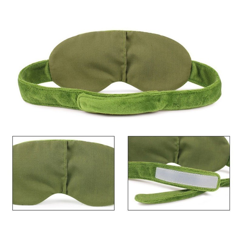 OFKPO Sleep Mask, Frog Eye Mask, Creative Eye Cover, Sleeping