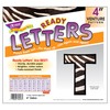 Trend Enterprises Venture Uppercase Ready Letters (93 Piece), 4", Zebra