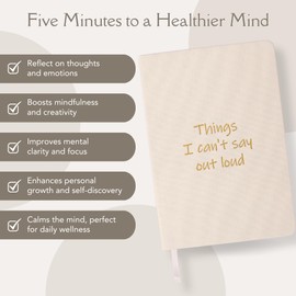 Mindfulness Journal - Creative Writing & Personal Growth Notebook - Self-Help, Humor Journaling Notebooks - Diary for Gifting - 5.5 x 8.1 in, 313g