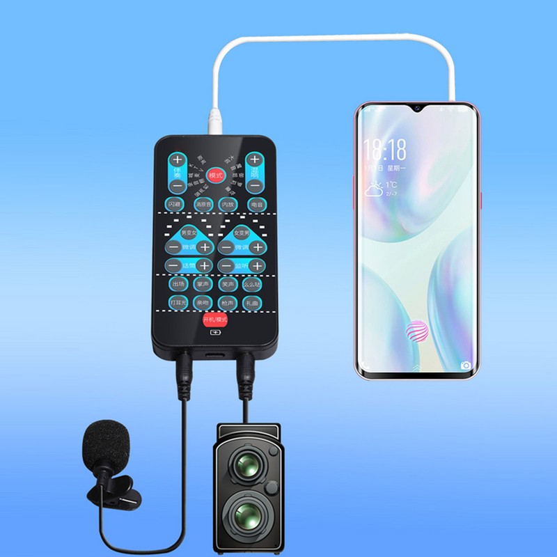 Handheld Voice Changer ABS Portable Multifunctional Sound Disguiser with 8