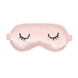 CHEERYMAGIC Silk Sleep Mask for Kids, Sleep Mask Adjustable Smooth Silk Soft Eye Cover Funny Blindfold Lightweight Night Sleep Eye Masks Girls Boys A4YJMYZ