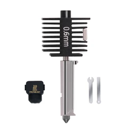 Mini kit de actualización de hotend A1, kit de bloque de calefacción de extremo caliente con boquilla de acero endurecido de 0,6 mm y calcetines de silicona para Bambu Lab A1/A1 Mini