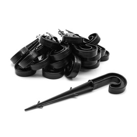 DOJA Barcelona Hose Anchor Irrigation Pack of 50 16-20 mm Diameter Garden Hose Holder Garden Hose Anchor Ground Pegs Plastic Pipe Holder for Drip Hose, Irrigation Hose