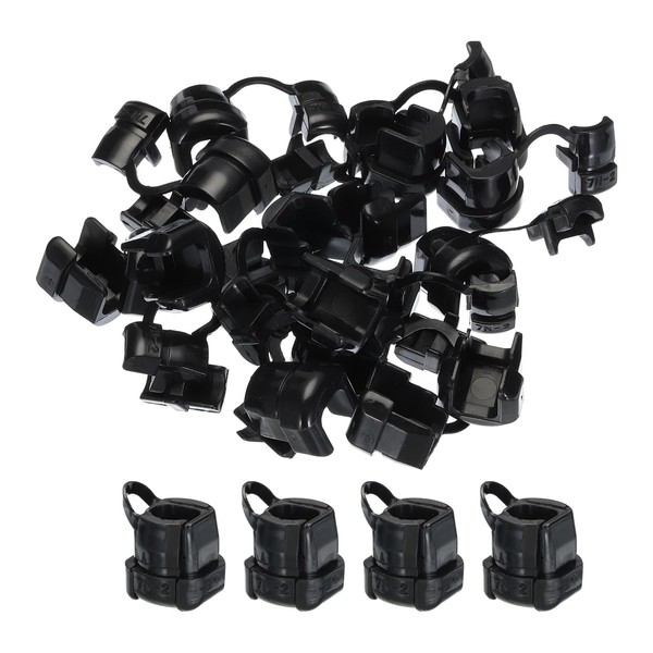 QUARKZMAN 15pcs 6.5-8mm Strain Relief Cable Connector Cable Grommet Sleeve