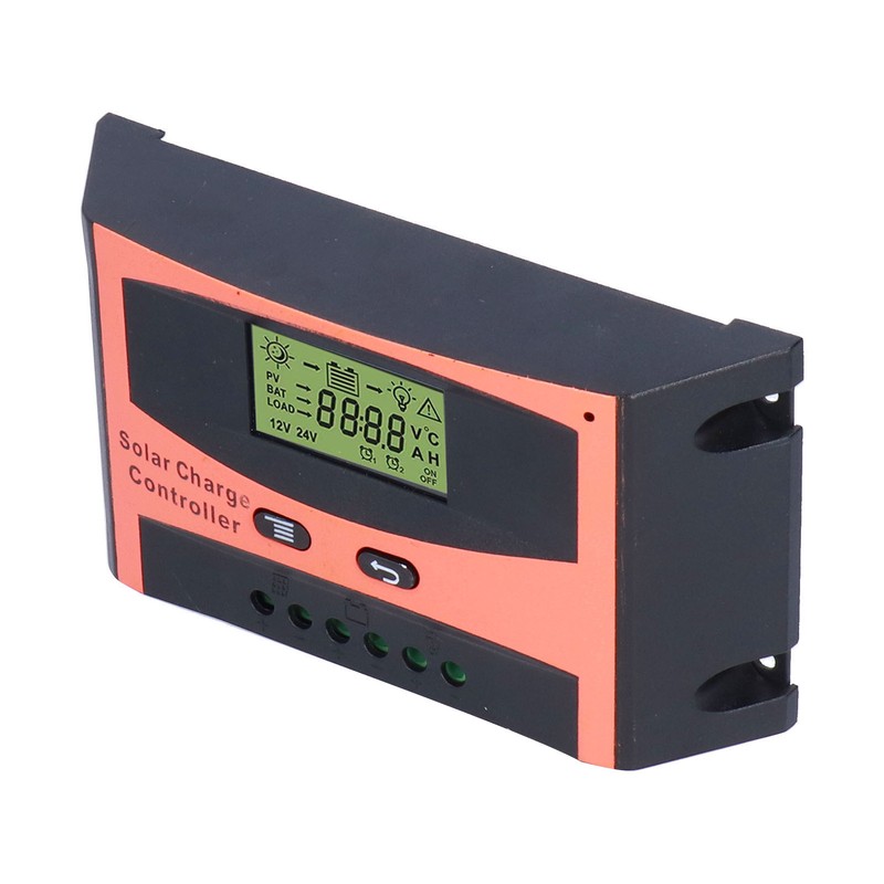 Solar Charge Controller LCD Circuit Protection Anti Backfill PWM Charge
