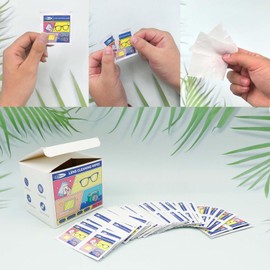 300 PCS - Lens Cleaning Wipes for Eyeglasses, Eye Glasses Cleaner Wipes, Lens Cleaner Wipes, Lens Wipes, Glass Cleaner Wipes, Caretouch Lens & Screen Cleaning Wipes, Lens Wipes Individu Ally Wrapped.