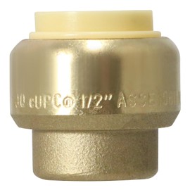 XFITTING 1/2 inch Push Fit Cap, Push to Connect End Cap Plug, 10 Pieces