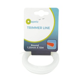 Dapetz® Strimmer Line 1.25mm x 15m – Replacement Nylon Round Electric Strimmer Cord for Grass Trimmers, Brushcutters, Lawn Mowers, Weed Eaters, and DIY Gardening