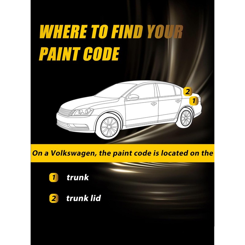 (LC9X/2T Deep Black Pearl Touch Up Paint Compatible with Volkswagen,