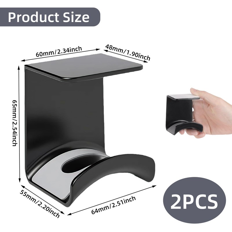 COEKI Set of 2 Headset Holder Headphone Holder Headset Holder