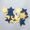 Mefuny 30 Feet Navy Blue Gold Party Decorations Paper Star