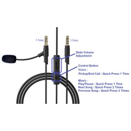 KOKKIA Detachable_FlexBoomPro_Mic : Detachable FlexBoomPro Gaming VOIP Headset/Headphone Microphone for Gaming & Communication.