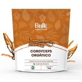 BULK SUPERFOOD Extracto de Cordyceps Orgánico en Polvo - 100 gr de Extracto en Polvo - Hongos Adaptógenos - Suplemento Alimenticio Natural - Hongo Cordyceps