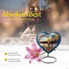 YATHABHISA Heart Urns for Ashes, Keepsake Urn for Human Ashes,