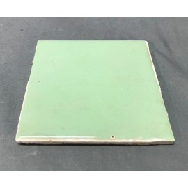 1 Vintage WENCZEL USA Ceramic Jadeite Green Bathroom Tile 4x4 Sample Old 606-25B