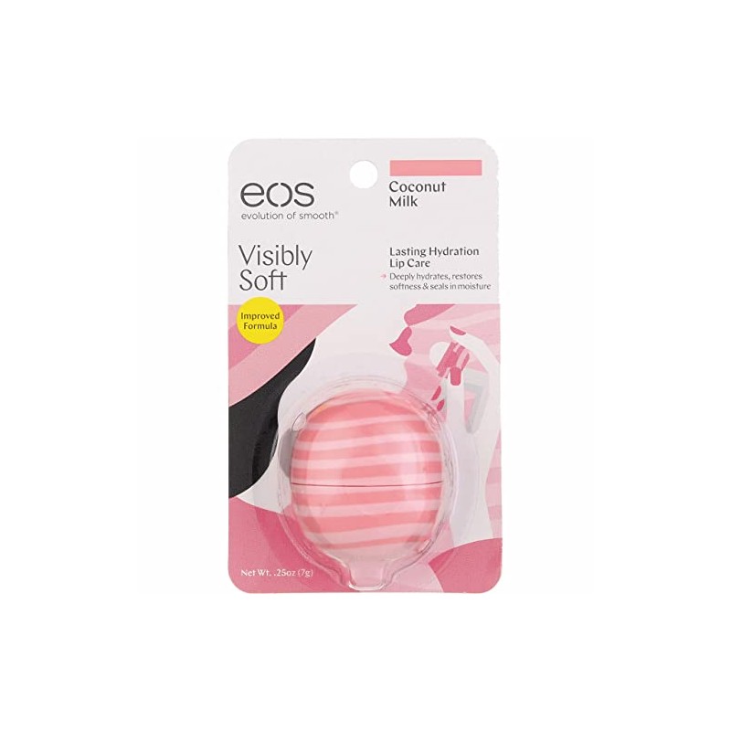 EOS Bálsamo labial de karité súper suave, leche de coco,