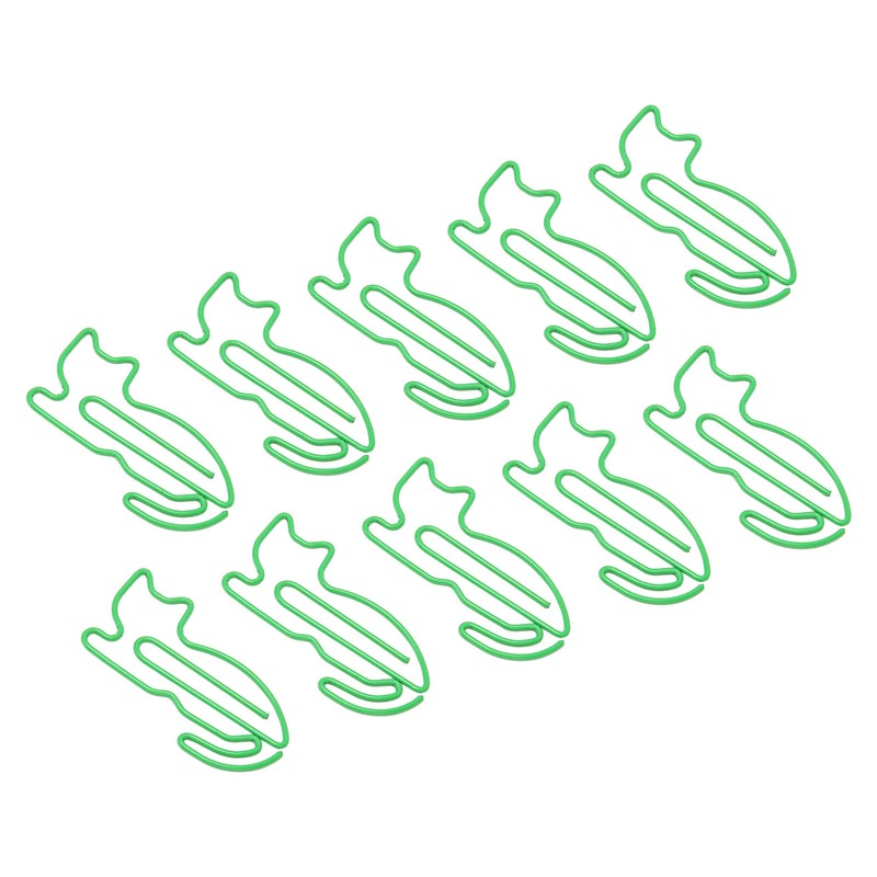 100 Pcs Cute Paper Clips Animal Shaped Fun Bookmark Document
