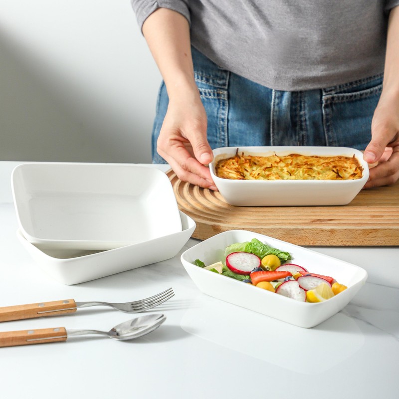 XINLTC 13.5oz Ceramic Small Baking Dish 4 Pack, 7 ×