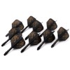 CUESOUL 9 Pieces Integrated Dart Shaft and Flights,Dart Shaft Length