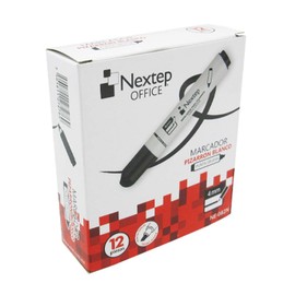Marcador Pizarrón Blanco Nextep Color Negro Com12 Pzas