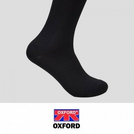 Men's Crew Length Antibacterial Charcoal Deodorizing Plain Links Socks Black (5 Pairs) - 26cm