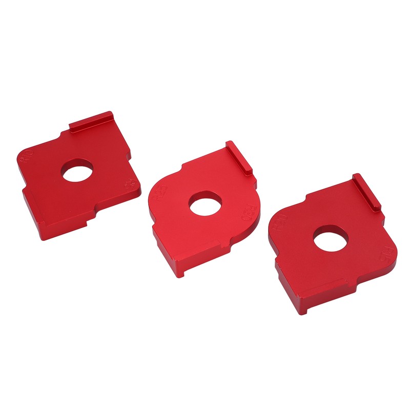 3PCS Radius Jig Router Template Handheld Aluminum Alloy Rust Proof