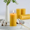 Pure Beeswax Pillar Candles 2x4 Inch, Natural Bees Wax Pillar