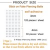 Hebterrka 495 Piece Fake Piercing Set, Fake Face Piercing, Fake