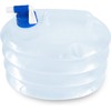 Normani Foldable Collapsible Bucket, Water Canister with Tap, transparent