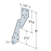 Hurricane Brackets H2.5A 18-Gauge Galvanized Hurricane Tie 25ct Heavy Duty