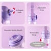 Everyday Delights Kuromi Water Bottle Double Covers with Straw and