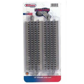 Williams by Bachmann O Gauge E-Z Track 10" Straight (Pack-4) - O Scale