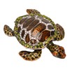 Turtle Trinket Boxes Handcrafted Hand Painted Rhinestones Hinged Trinket Boxes