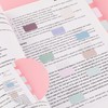 LOORIPRO Sticky Notes, Film with Paper Indexes, Writable Indexes, Headers,