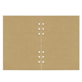 KR3 A5 Size 6-Hole KRAFT/Craft Plain Kraft Paper Personal Organizer Refill