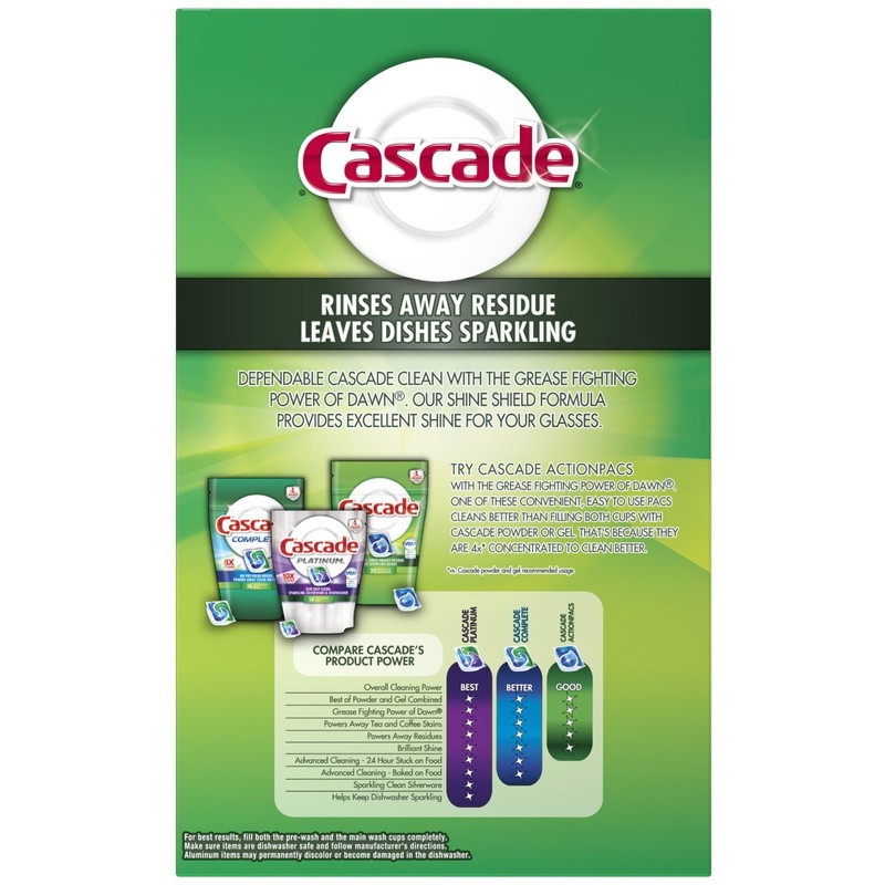 Cascade 34036 Dishwasher Detergent Powder, 75 Oz
