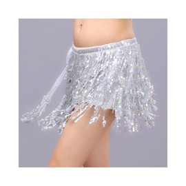 LuminaD Ballet Hip Scarf Belly Dance Wrap Skirt Zumba Outfit Select/Red