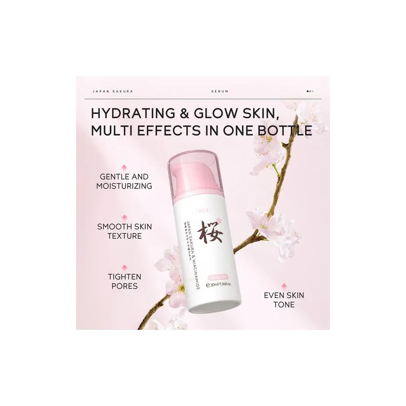 Sakura Niacinamide Serum Tighten Pores Brightening Radiance