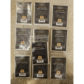 Cardboard Gold CBG Standard Soft Penny Sleeves 10 Packs Of 100= 1000 Total!